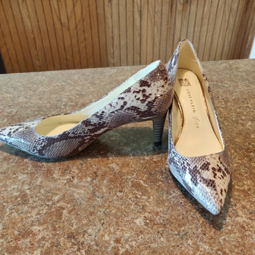 Anne Klein Snake Heels